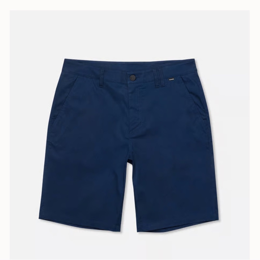 Hurley Men's Flat Front Shorts - Navy Blue size 40
